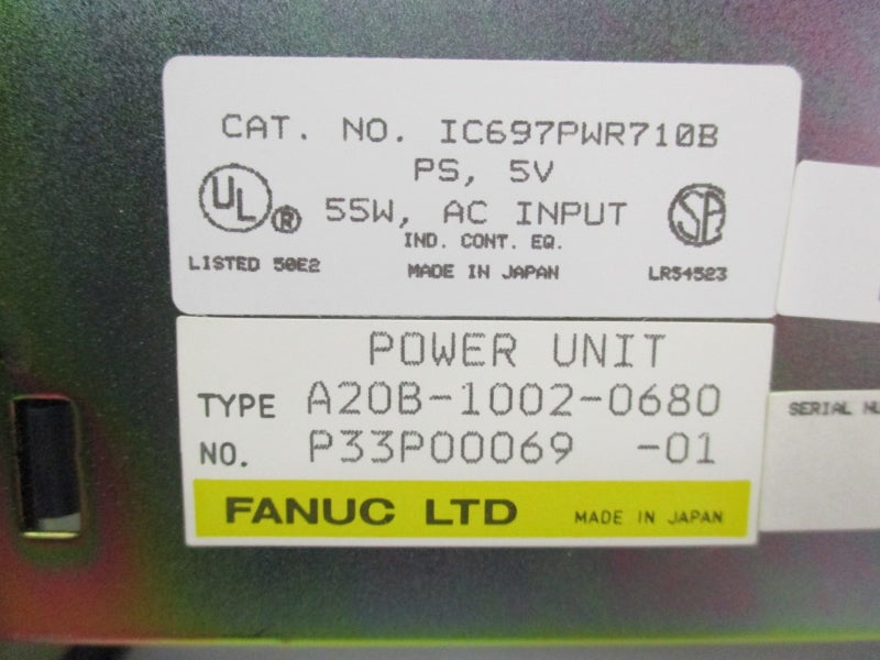 FANUC IC697PWR710B A20B-1002-0680 120/240VAC NSNP