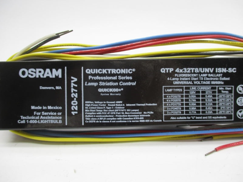 OSRAM QTP4X32T8/UNVISN-SC 120-277V NSNP