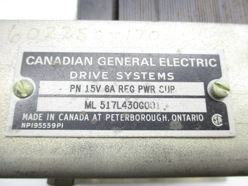 GENERAL ELECTRIC ML517L430G001 15V 6A UNMP