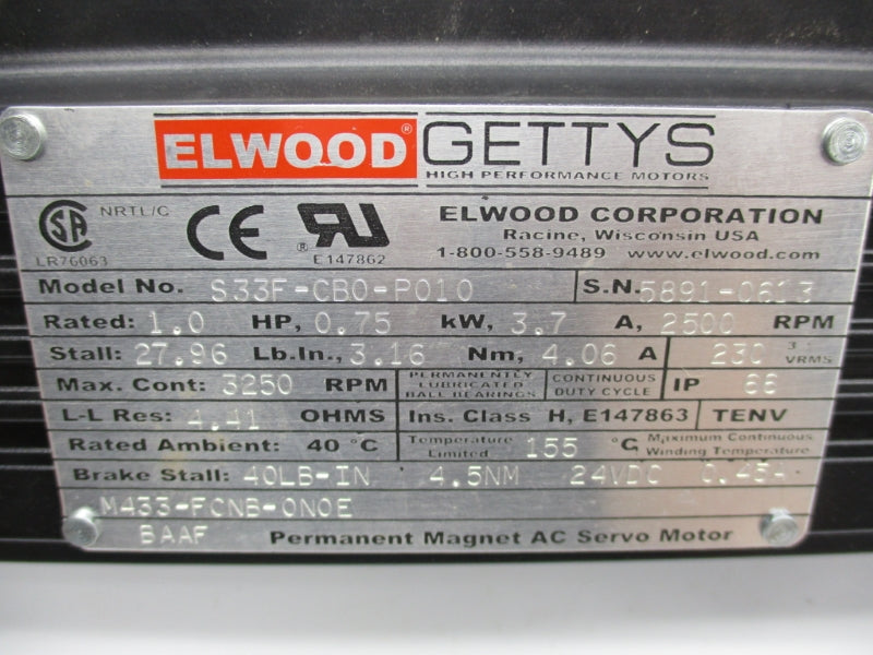 ELWOOD S33F-CB0-P010 24VDC 3.7A NSNP