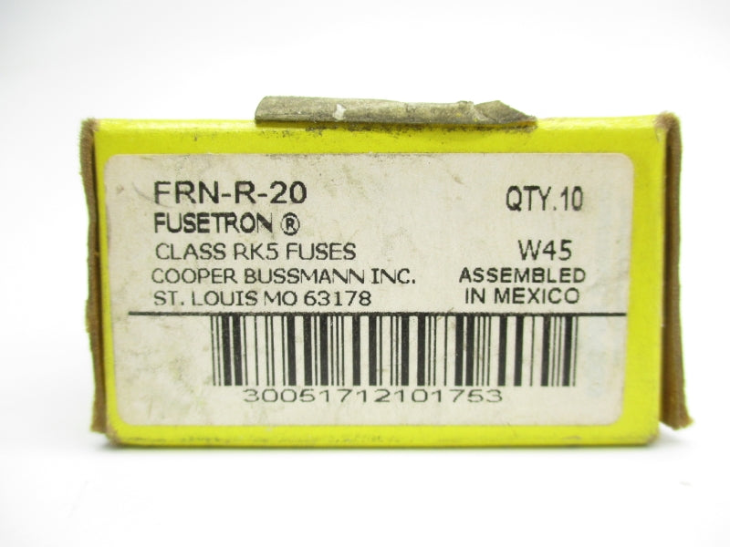 BUSSMANN FRN-R-20 250VAC 20A (PKG OF 10) NSMP