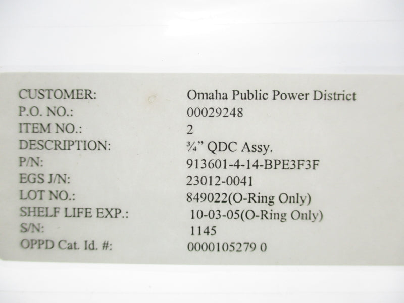OMAHA 913601-4-14-BPE3F3F NSMP