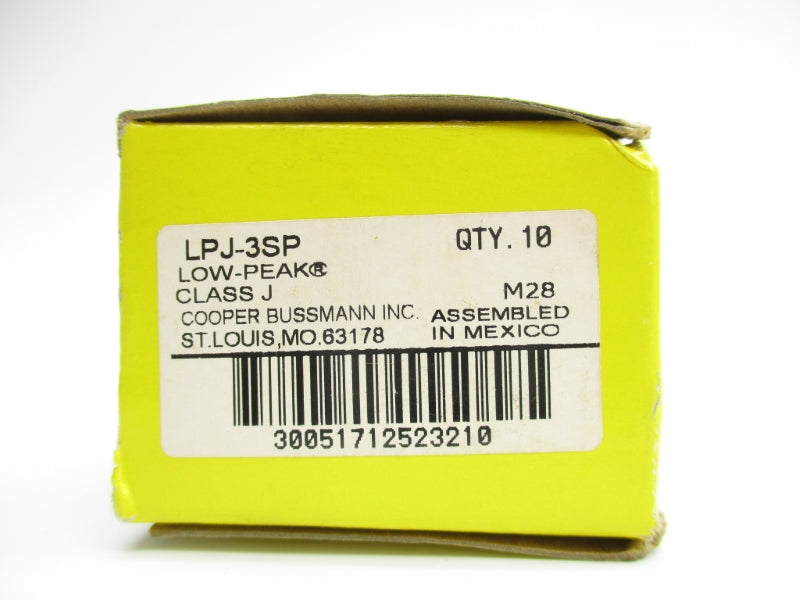 BUSSMANN LPJ-3SP 600VAC 3A (PKG OF 10) NSMP