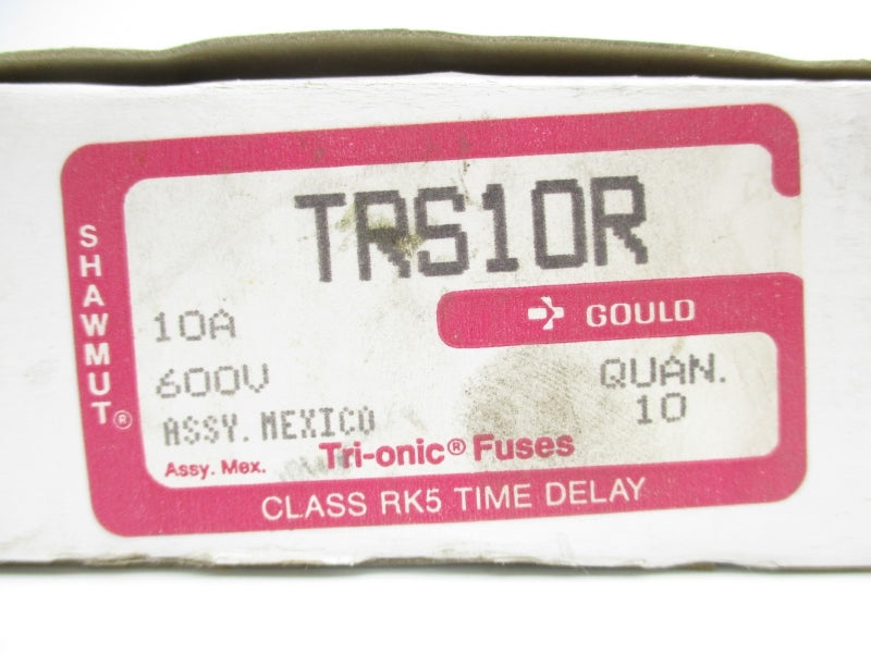 GOULD SHAWMUT TRS10R 600VAC 10A (PKG OF 10) (WH/PK) NSMP