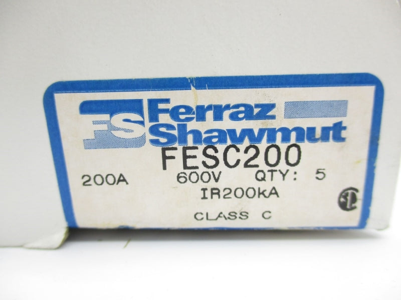 FERRAZ SHAWMUT FESC200 600VAC 200A (PKG OF 5) NSMP
