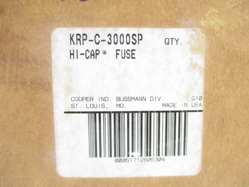 BUSSMANN KRP-C-3000SP 3000A NSFS