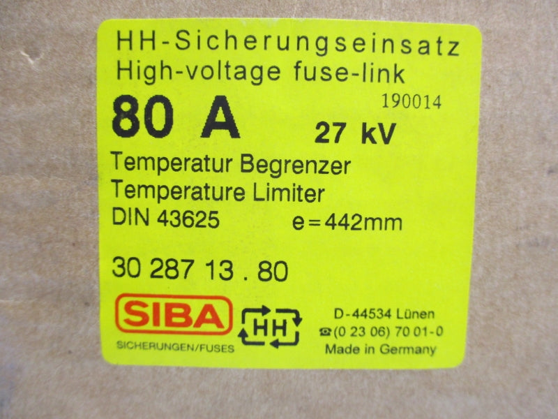 SIBA 3028713.80 27KV 80A NSMP
