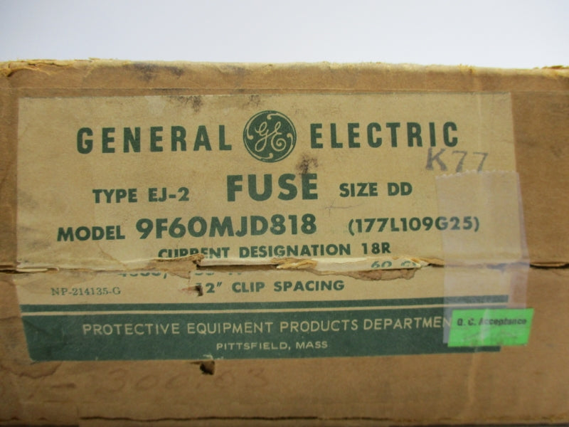 GENERAL ELECTRIC 9F60MJD818 5.08KV 18R NSMP
