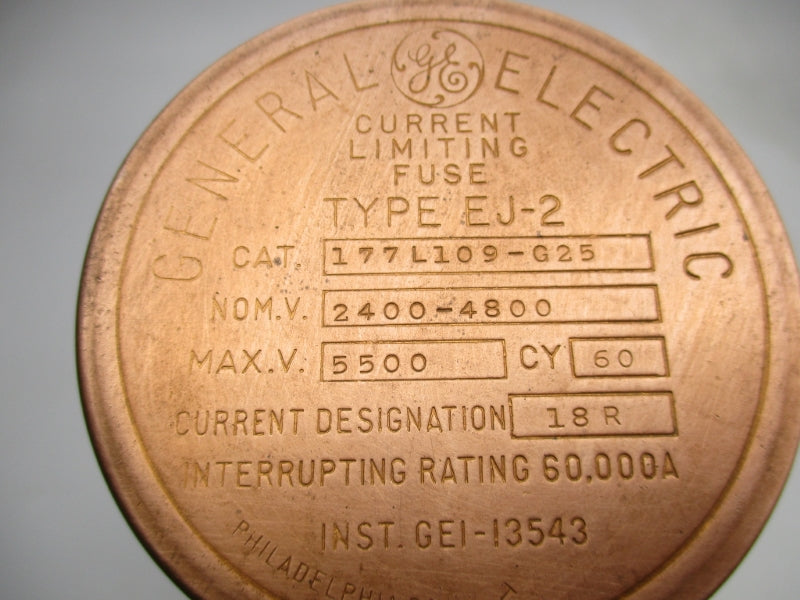 GENERAL ELECTRIC 177L109G25 EJ-2 5500V 18R NSNP