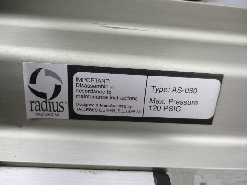 RADIUS AS-030 120PSI NSNP