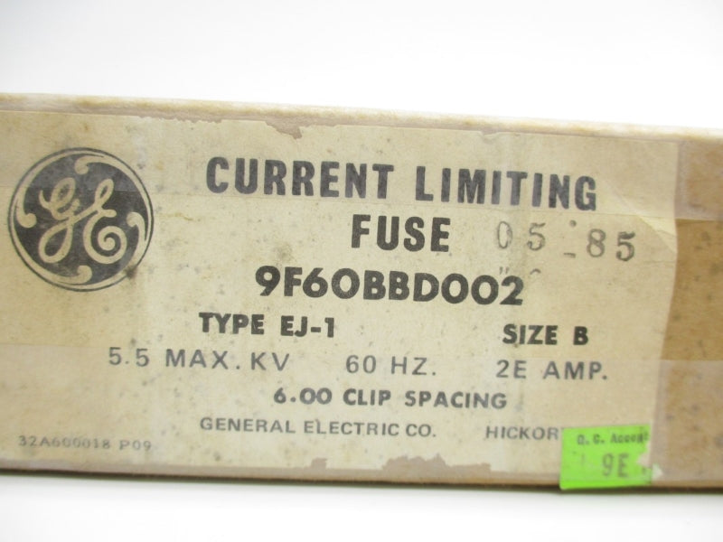 GENERAL ELECTRIC 9F60BBD002 5.5KV 2EA NSMP