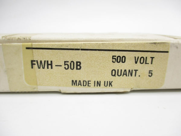 BUSSMANN FWH-50B 500VAC 50A (PKG OF 5) NSMP
