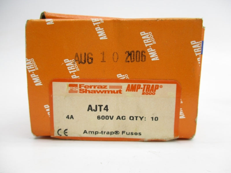 FERRAZ SHAWMUT AJT4 600VAC 4A (PKG OF 10) NSMP