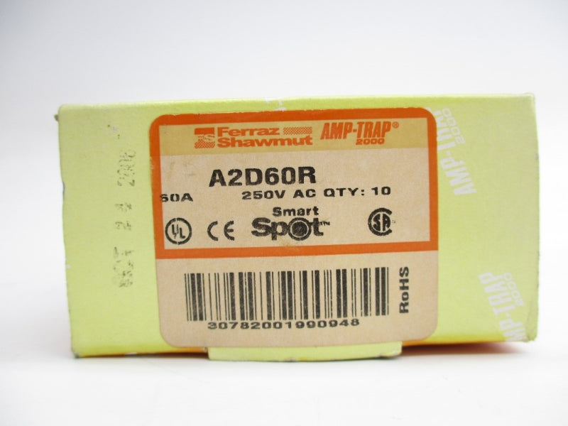 FERRAZ SHAWMUT A2D60R 250VAC/DC 60A (PKG OF 10) NSMP