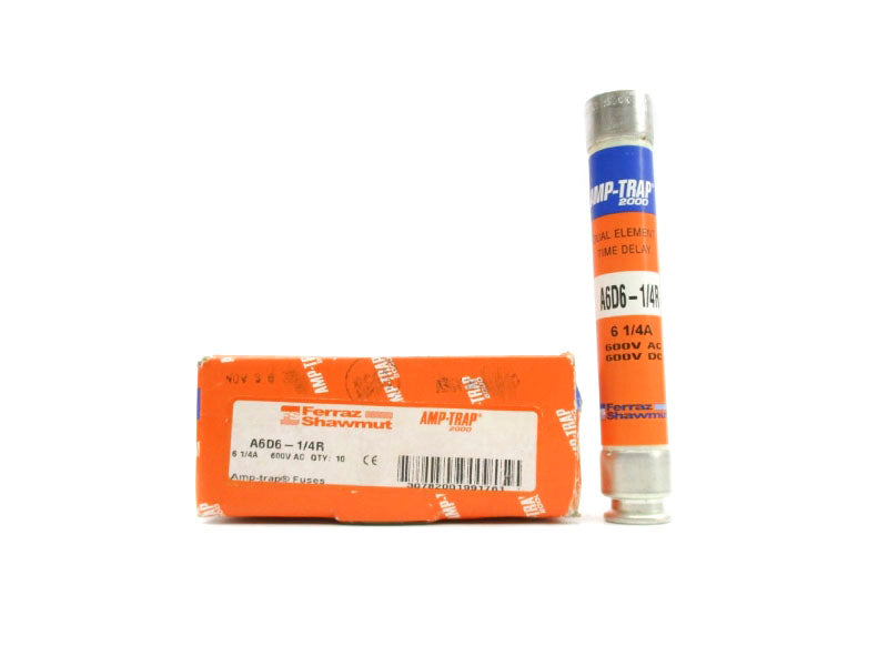 FERRAZ SHAWMUT A6D6-1/4R 600VAC/DC 6-1/4A (PKG OF 10) NSMP