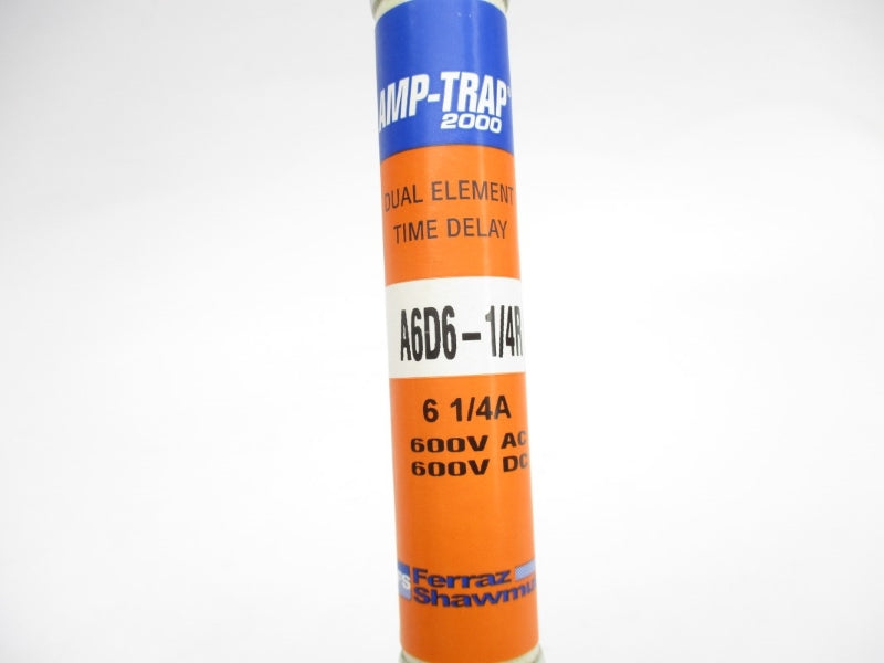 FERRAZ SHAWMUT A6D6-1/4R 600VAC/DC 6-1/4A (PKG OF 10) NSMP