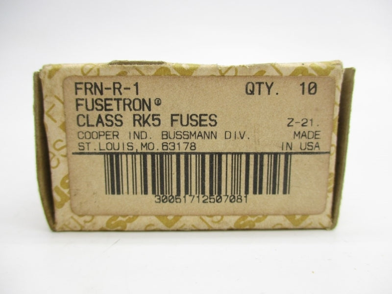 BUSSMANN FRN-R-1 250VAC 1A (PKG OF 100) NSMP