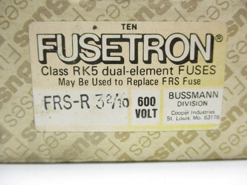 BUSSMANN FRS-R-3-2/10 600VAC 3-2/10A (PKG OF 10) NSMP