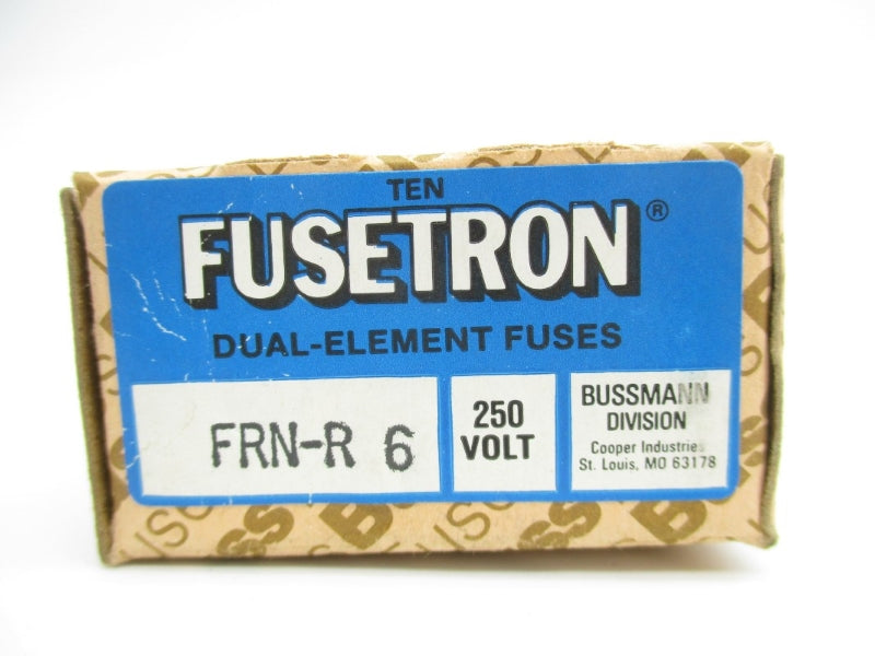 BUSSMANN FRN-R-6 250VAC 6A (PKG OF 10) NSMP
