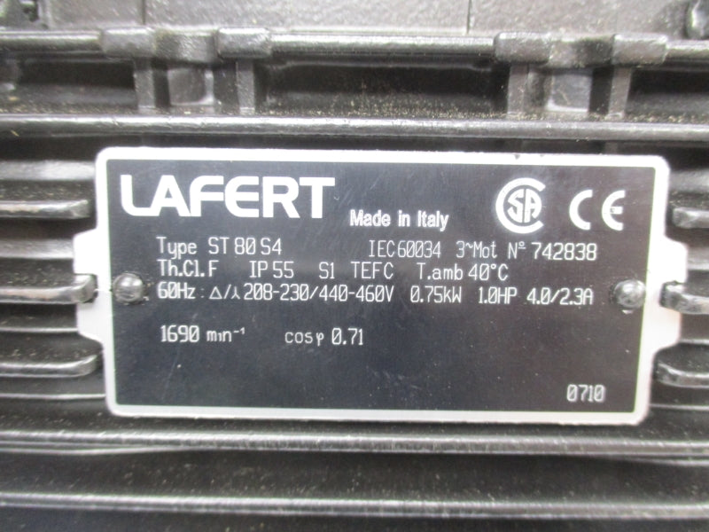 LAFERT ST80S4 208-230/440-460V 4.0/2.3A NSNP