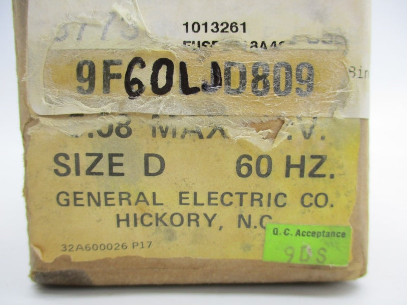 GENERAL ELECTRIC 9F60LJD809 NSFS