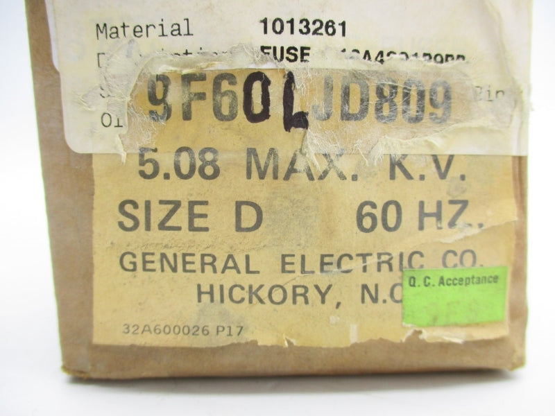 GENERAL ELECTRIC 9F60LJD809 5.08KV NSFS
