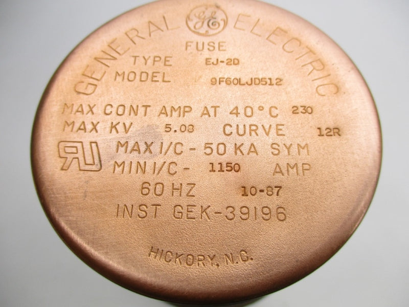 GENERAL ELECTRIC 9F60LJD512 5.08KV 12R NSMP