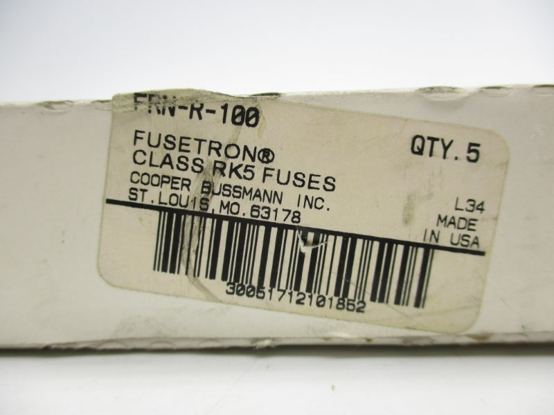 BUSSMANN FRN-R-100 100A (PKG OF 5) (WH) NSFS