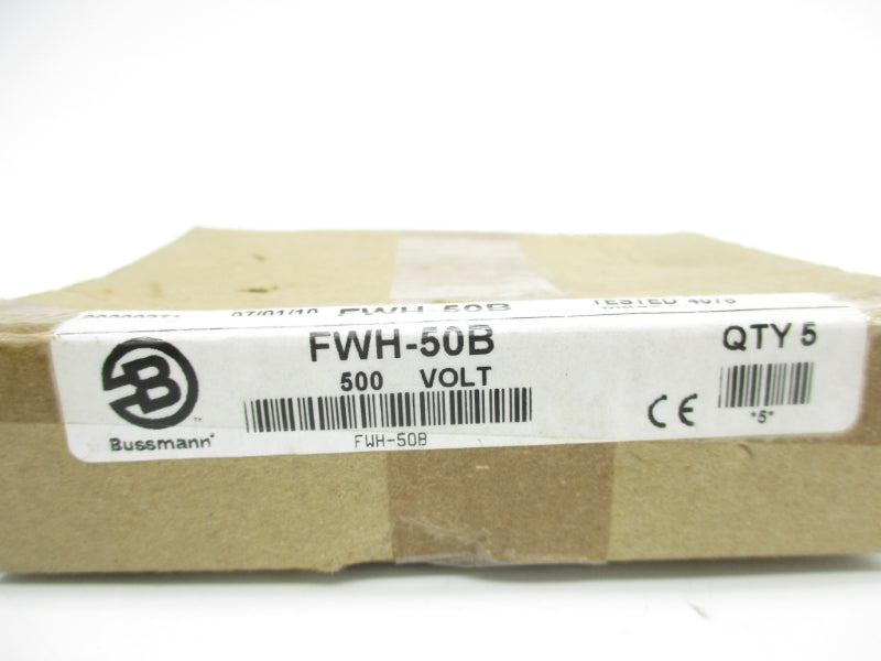 BUSSMANN FWH-50B 500VAC 50A (PKG OF 5) NSFS