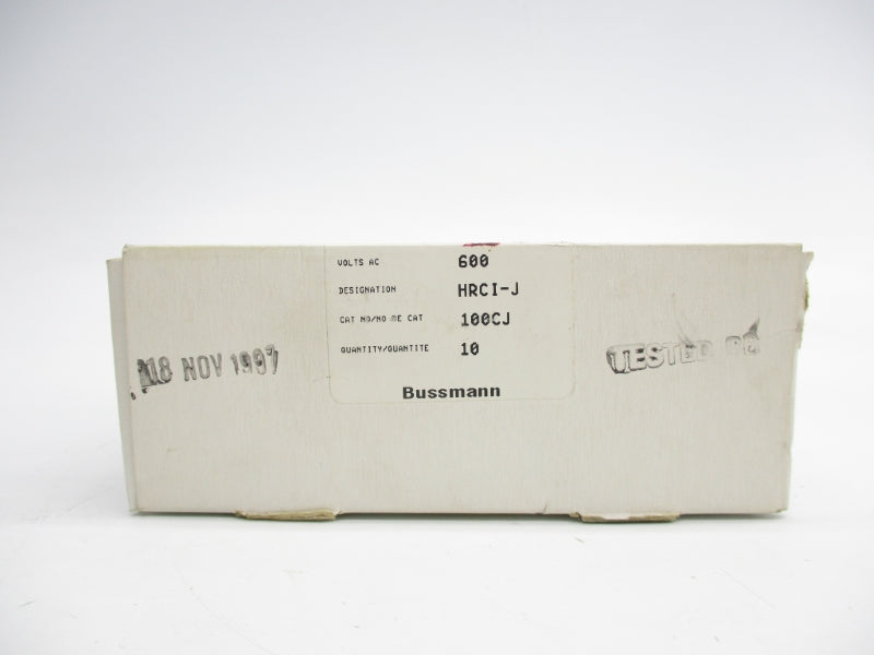 BUSSMANN 100CJ 600VAC 100A (PKG OF 10) NSFS