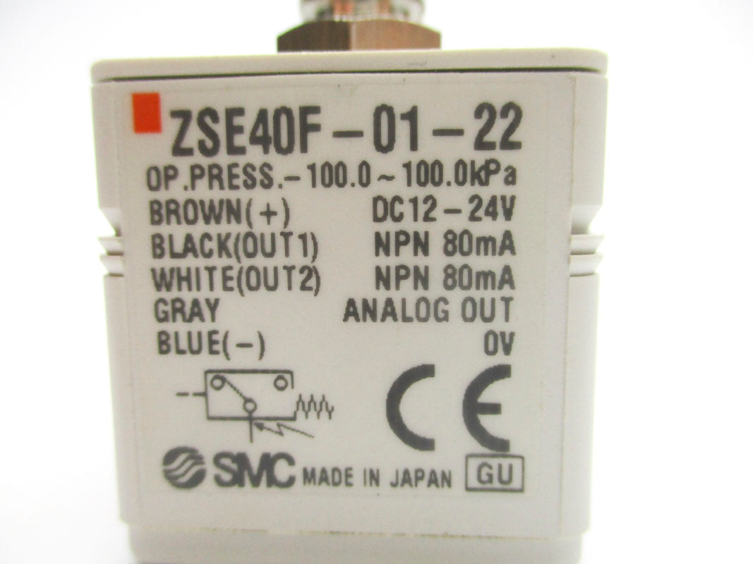 SMC ZSE40F-01-22 12-24VDC NSNP