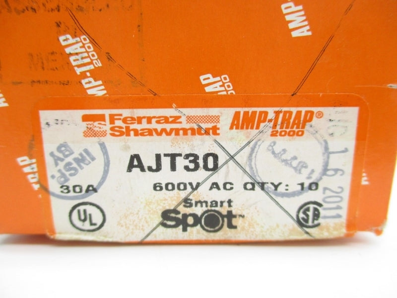 FERRAZ SHAWMUT AJT30 600VAC 30A (PKG OF 10) NSMP