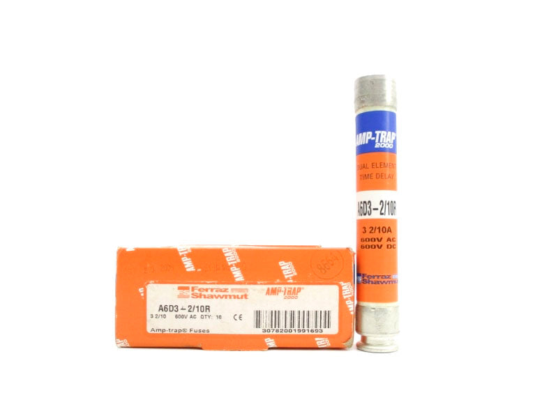FERRAZ SHAWMUT A6D3-2/10R 600VAC/DC 3-2/10A (PKG OF 10) NSMP