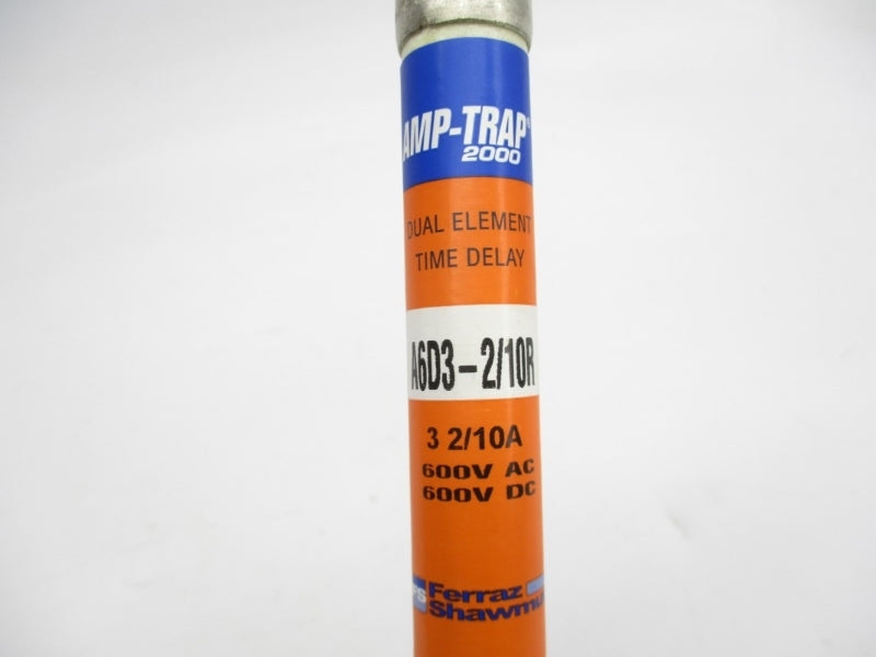 FERRAZ SHAWMUT A6D3-2/10R 600VAC/DC 3-2/10A (PKG OF 10) NSMP