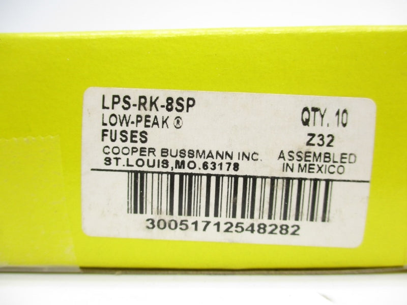 BUSSMANN LPS-RK-8SP 600VAC 8A (PKG OF 10) NSMP