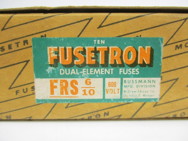 BUSSMANN FRS6/10 600V 6/10A (PKG OF 10) NSMP