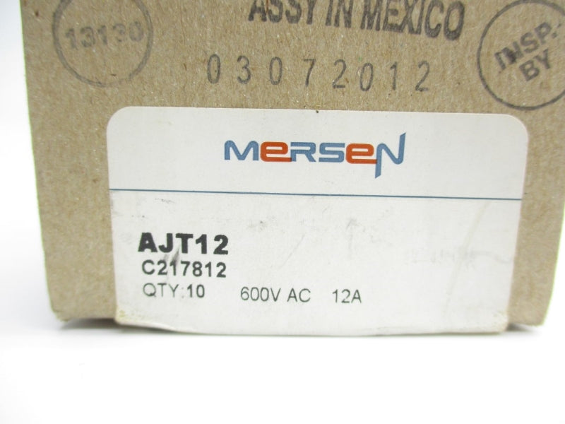 MERSEN AJT12 600VAC 12A (PKG OF 10) NSMP