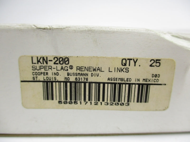 BUSSMANN LKN-200 250V 200A (PKG OF 25) NSMP