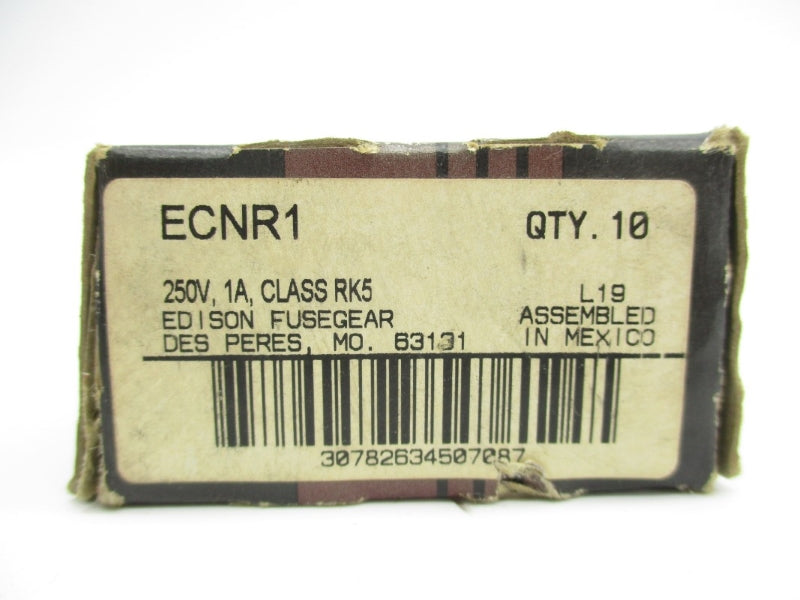 EDISON ECNR1 250VAC 1A (PKG OF 10) NSMP