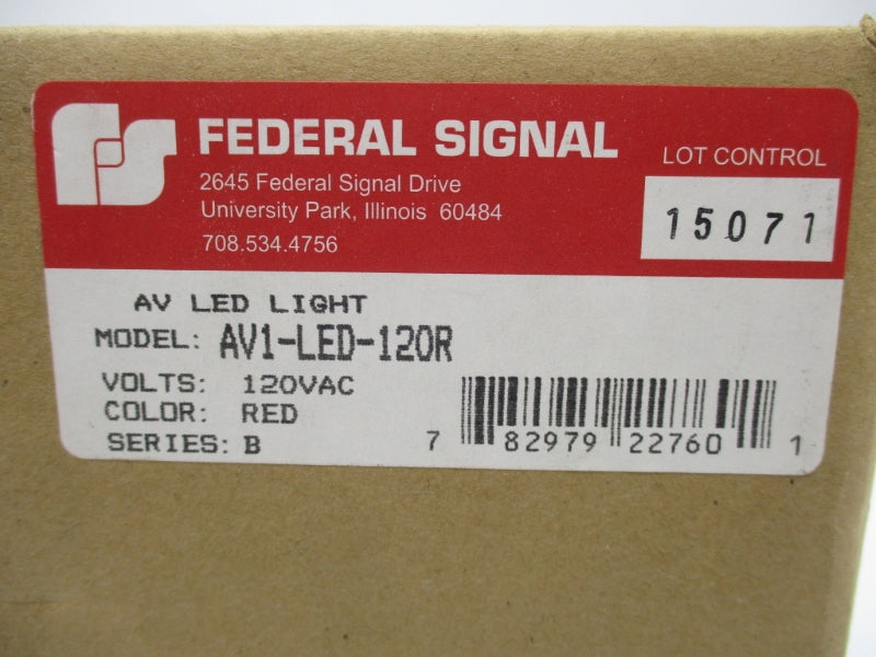INDUSTRIAL SPARE PART AV1-LED-120R SER. B 120VAC NSFS