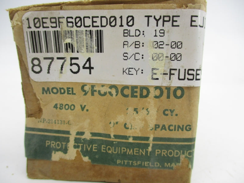 GENERAL ELECTRIC 9F60CED010 4800V 10EA NSFS