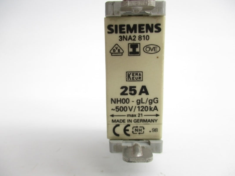 SIEMENS 3NA2810 500V 25A NSNP