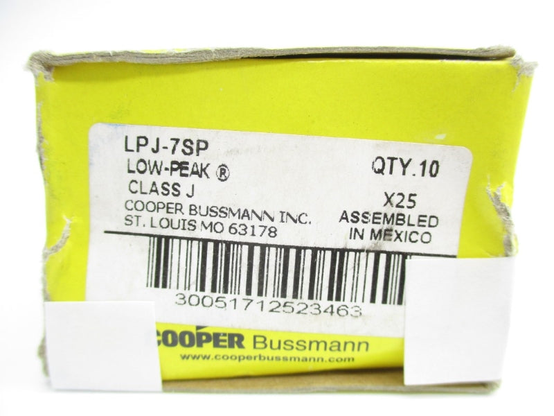 BUSSMANN LPJ-7SP 600VAC 7A (PKG OF 10) NSMP