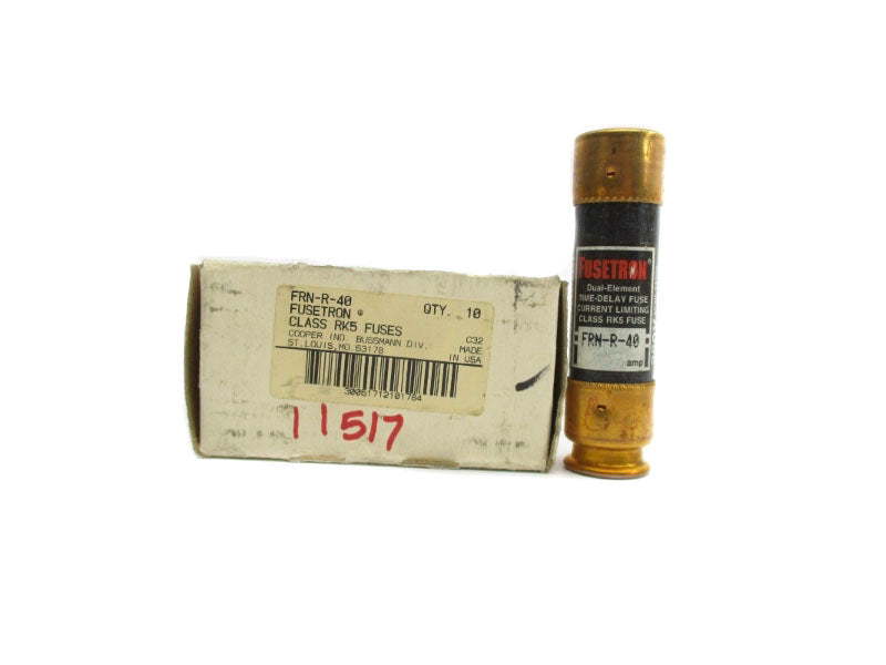 BUSSMANN FRN-R-40 250VAC 40A (PKG OF 10) (WH/BK) NSMP