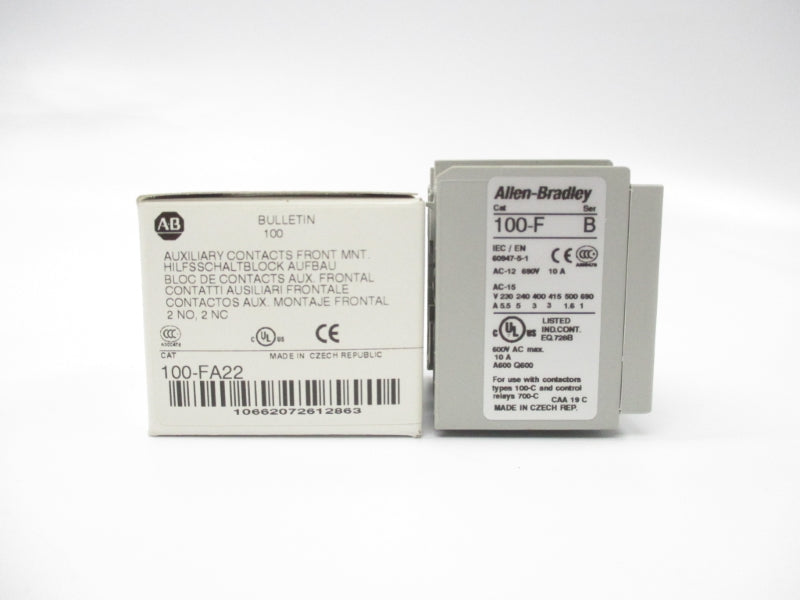 ALLEN BRADLEY 100-FA22 SER. B 600VAC 10A (PKG OF 10) NSMP