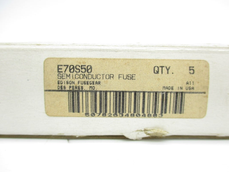 EDISON E70S50 700VAC/DC 50A (PKG OF 5) NSMP