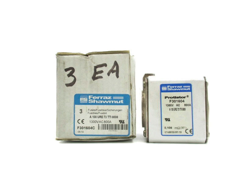 FERRAZ SHAWMUT F301604C 1300VAC 800A (PKG OF 3) NSMP