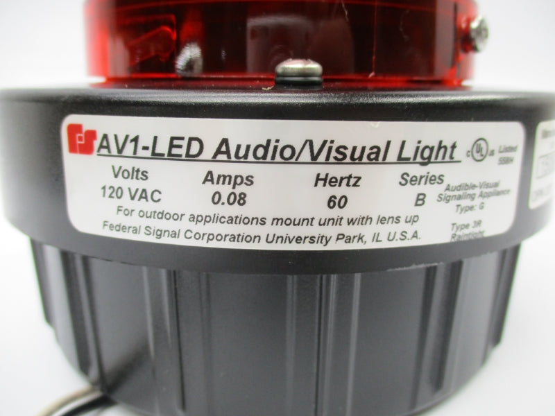 FEDERAL SIGNAL AV1-LED SER. B 120VAC 0.08A NSNP