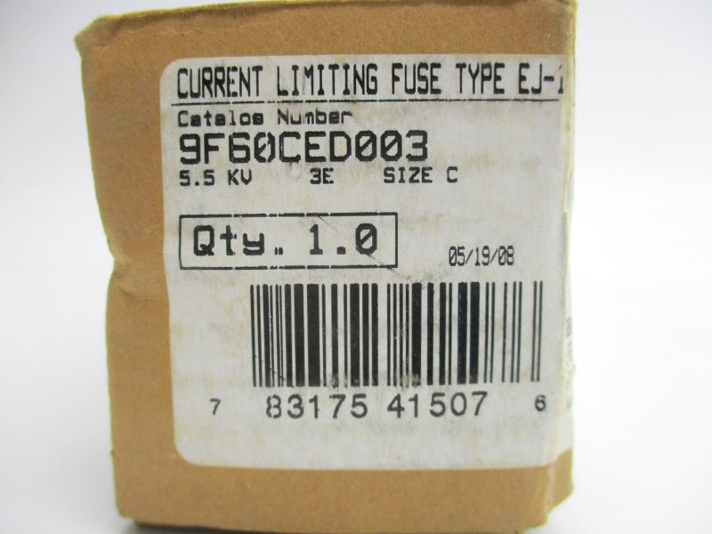 GENERAL ELECTRIC 9F60CED003 3EA NSMP