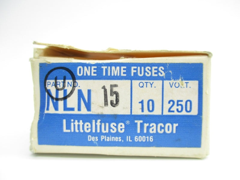 LITTELFUSE NLN15 250VAC 15A (PKG OF 10) NSMP